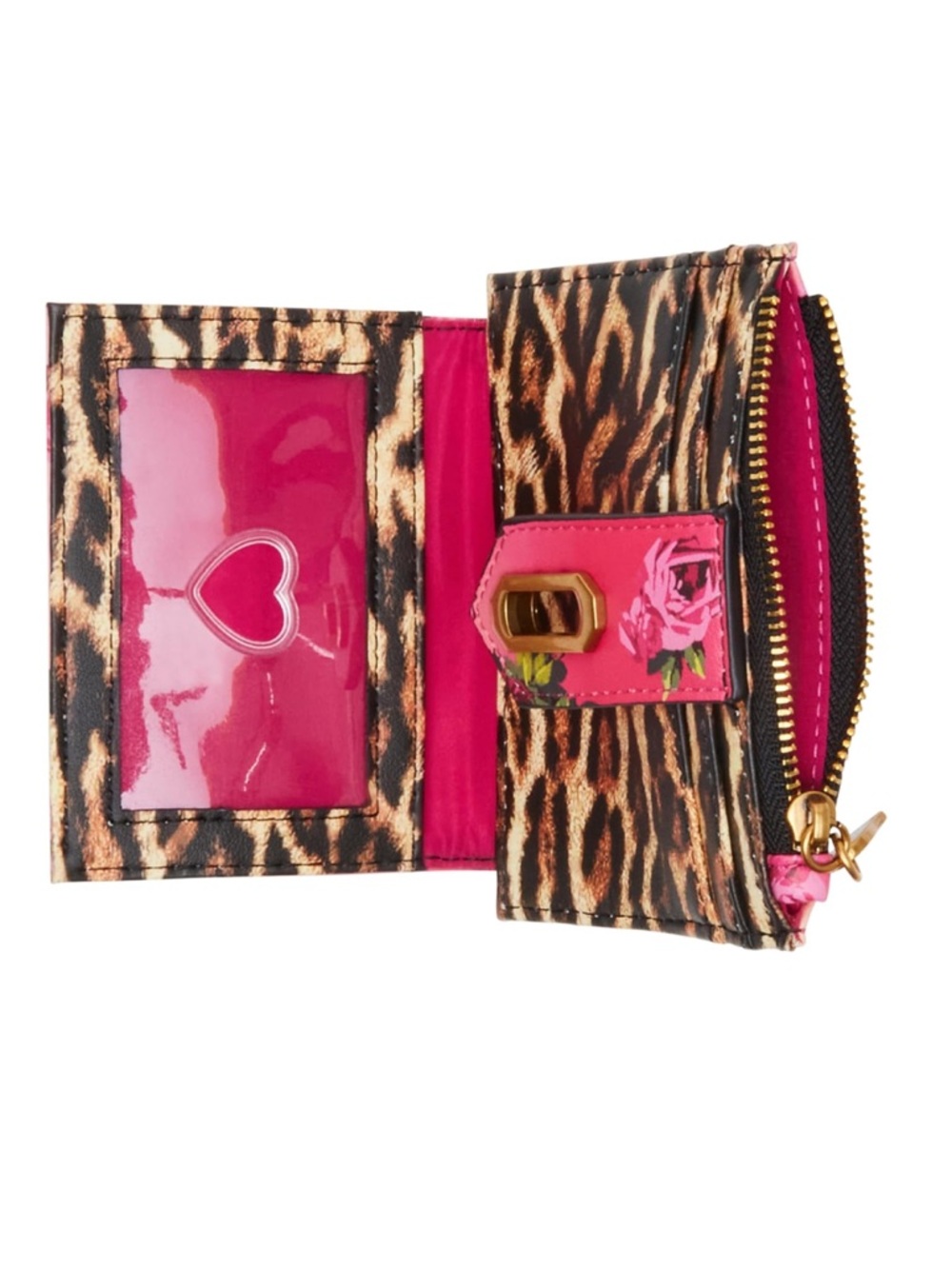 Betsey Johnson leopard floral bifold wallet - Picture 5 of 13